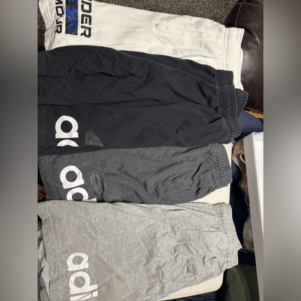 Adidas and under armour sweat shorts